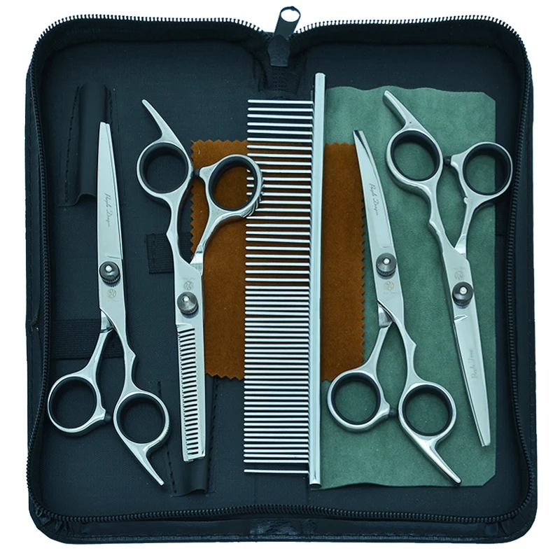 

6,0 "Нержавеющая сталь ножницы для домашних животных фиолетовый дракон собак Ножницы Для Стрижки Волос филировочные ножницы изогнутые Tesouras ...