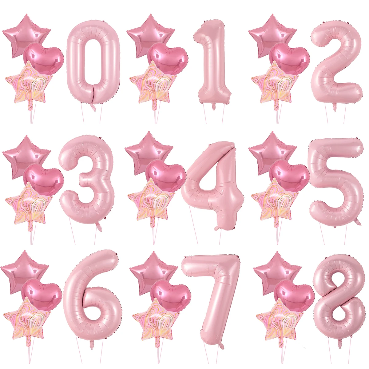 Воздушные шары большого размера 40 дюймов роскошные Цифровые с агатом мрамором