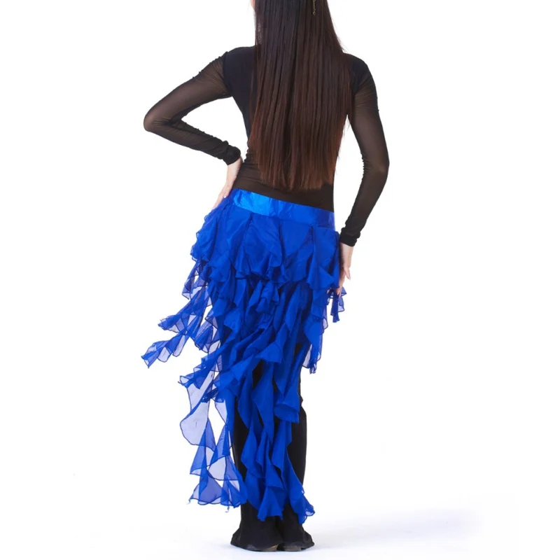 High Quality Latin Belly Dance Costume Tassel Wrap Belt Chain Skirts Chiffon Hip Scarf Tribal Waves | Тематическая одежда и