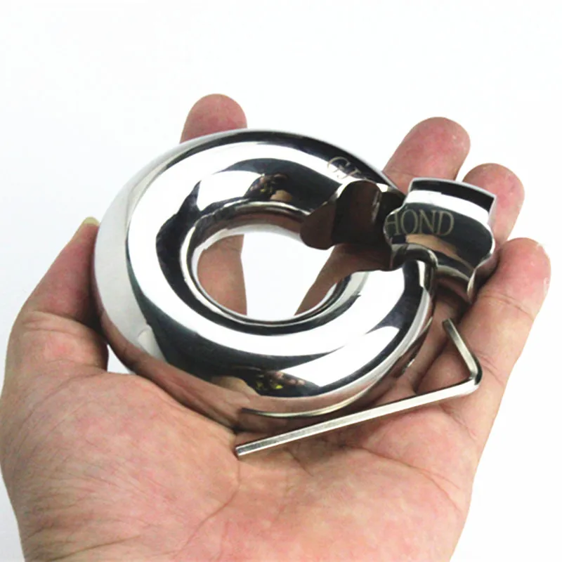 Мужской обруч из нержавеющей стали с подвеской в мошонку фиксацией винта кольцо