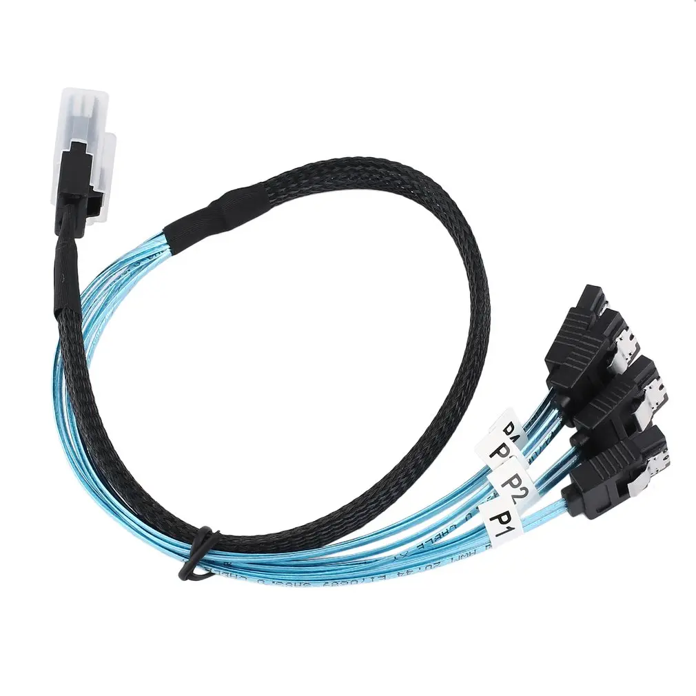 Кабель-адаптер Mini SAS 4i адаптер с 7-контактным разъемом 36P 36 штырьков 4 SATA 0 5 м