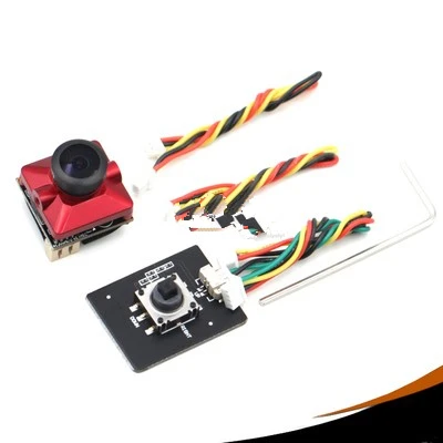 Красный Mistar FPV mini HD камера Monster 1200TVL объектив отличная подсветка для высокоскоростного гоночного дрона - Цвет: Красный