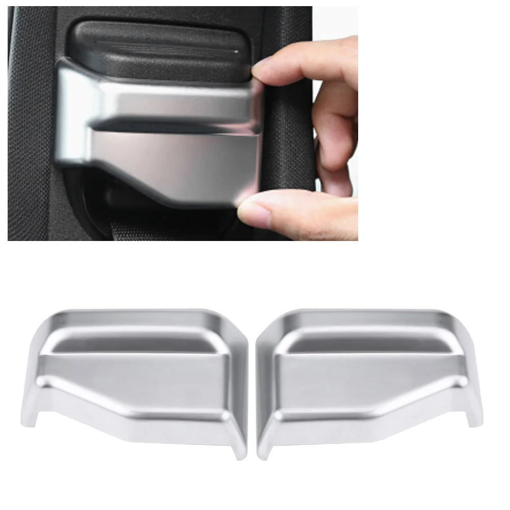 2 pcs Silver Seat Safety Belt Decoration Cover Trim ABS chrome Material fit for Mercedes Benz E Class W212 W213 S W222 | Автомобили и