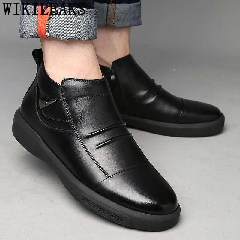 

Ankle Boots Men Winter Shoes Snow Boots Men Leather Boots Men Shoes+male Zapatos De Hombre Erkek Ayakkabi Buty Meskie Sapatos