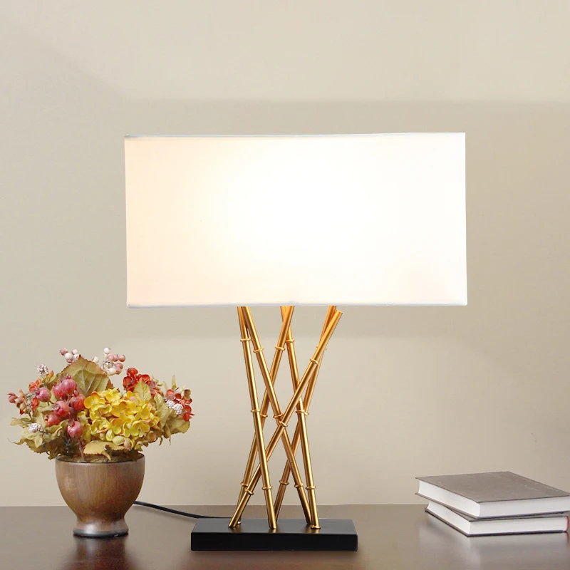 Настольная лампа в американском стиле дизайнерские светильники из бамбука для