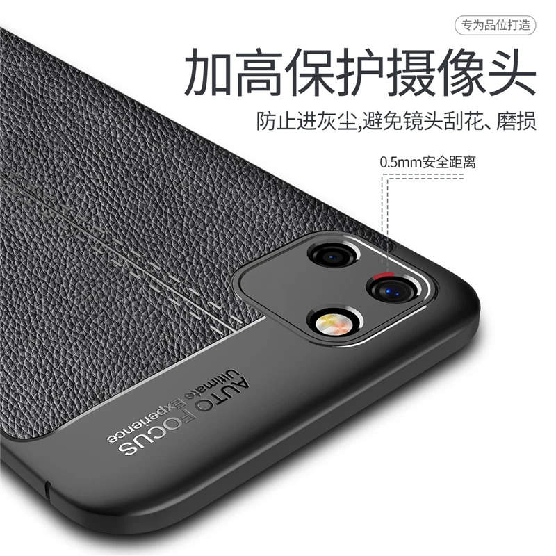for oppo realme c11 case for realme c11 capas armor tpu luxury soft leather for fundas realme 5 6 7 pro x3 super zoom c11 cover free global shipping