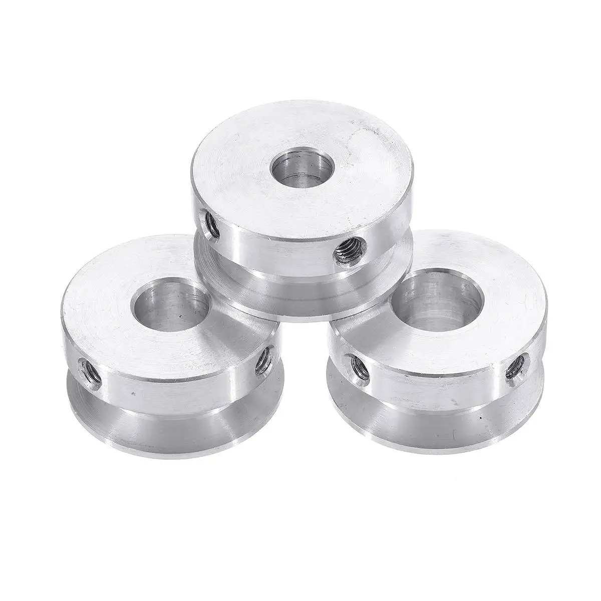

30mm Aluminum Alloy Single Groove Pulley 4-16mm Fixed Bore Pulley Wheel for Motor Shaft 6mm Belt