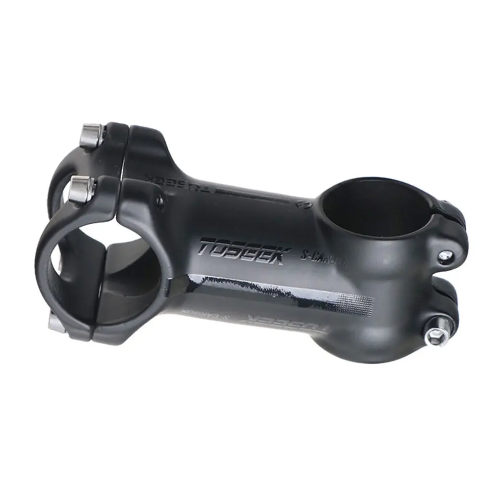 

TOSEEK Bike Stem Black Aluminum Alloy Bicycle Handlebar Stem Angle 17/6 Degree Cycling Parts 31.8*60/70/80/90/100/110/120mm
