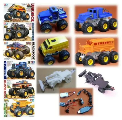 R/C модель игрушки автомобиль 1:32 RC грузовик Набор для TAMIYA Ланч бокс/бычья голова/6x4