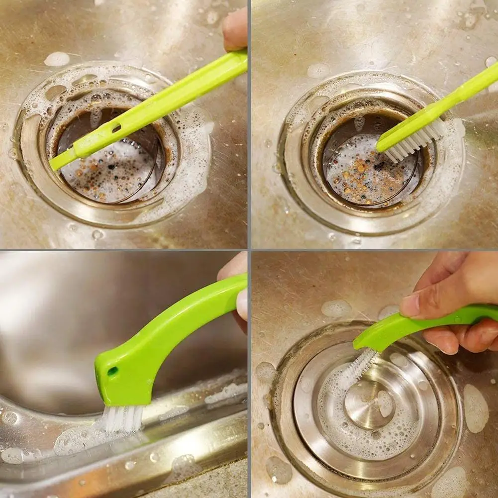 

1 Set Green Plastic Multipurpose Tile Brushes Grout Joint Bathroom Cleaner Floor Kitchen Scrubber Walls Crevices For Cleani V7Y4