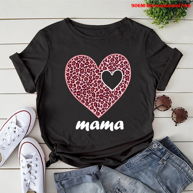 С надписью Mama модная одежда для всей семьи Одинаковая мамы и дочки наряды летнее