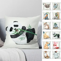 funny love kiss cute cat pillows cases for sofa home car cushion cover cushions covers decor cartoon linen pillowcase 45x45cm