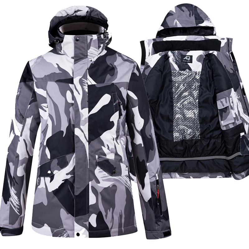 Лыжная куртка для мужчин и женщин теплая катания на лыжах сноуборде зимняя