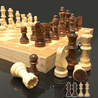 4 queens magnetic chess wooden chess set international chess game wooden chess pieces foldable wooden chessboard gift toy i55