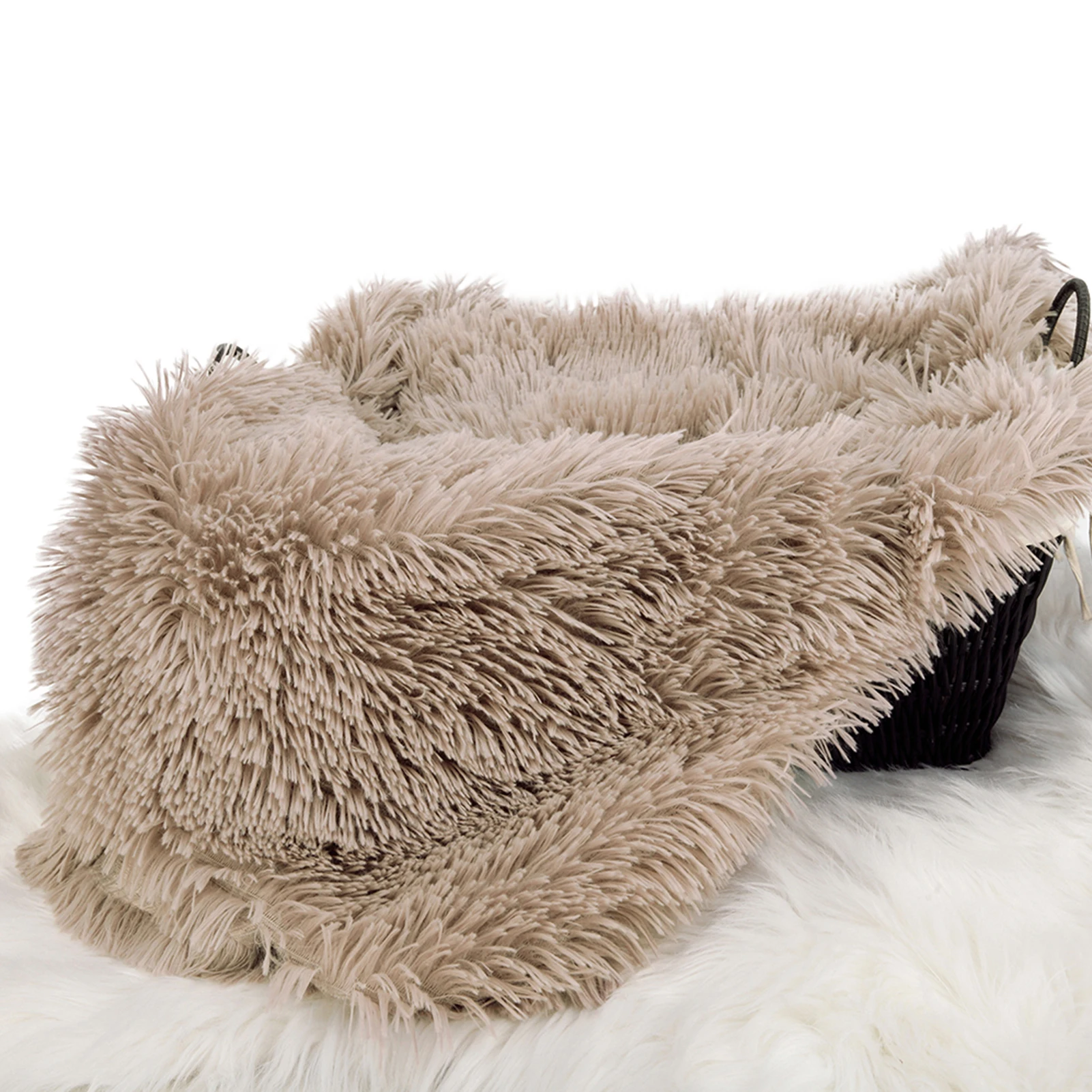 

Warm Props Baby Photography Blanket For Boys Girls Backdrop Soft Mat DIY Shaggy Plush Infant Background Newborn Wraps