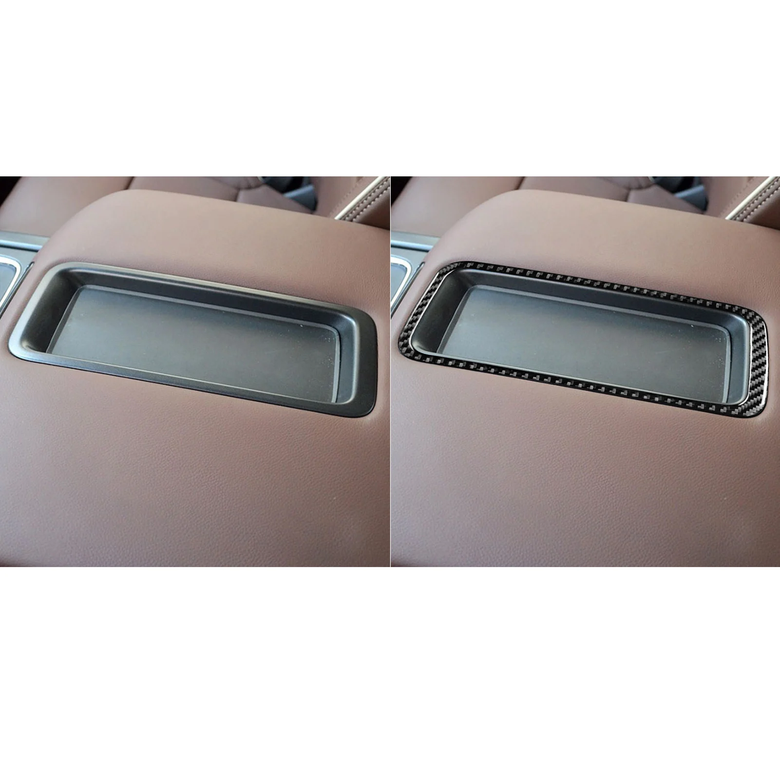 For Chevrolet Silverado GMC Sierra 1500 2014-2018 Carbon Fiber Stickers Central Armrest Storage Box Trim Interior Accessories