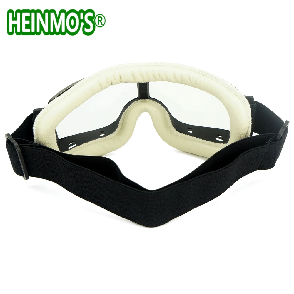 Белые кожаные очки с прозрачными линзами во время Второй мировой войны RAF