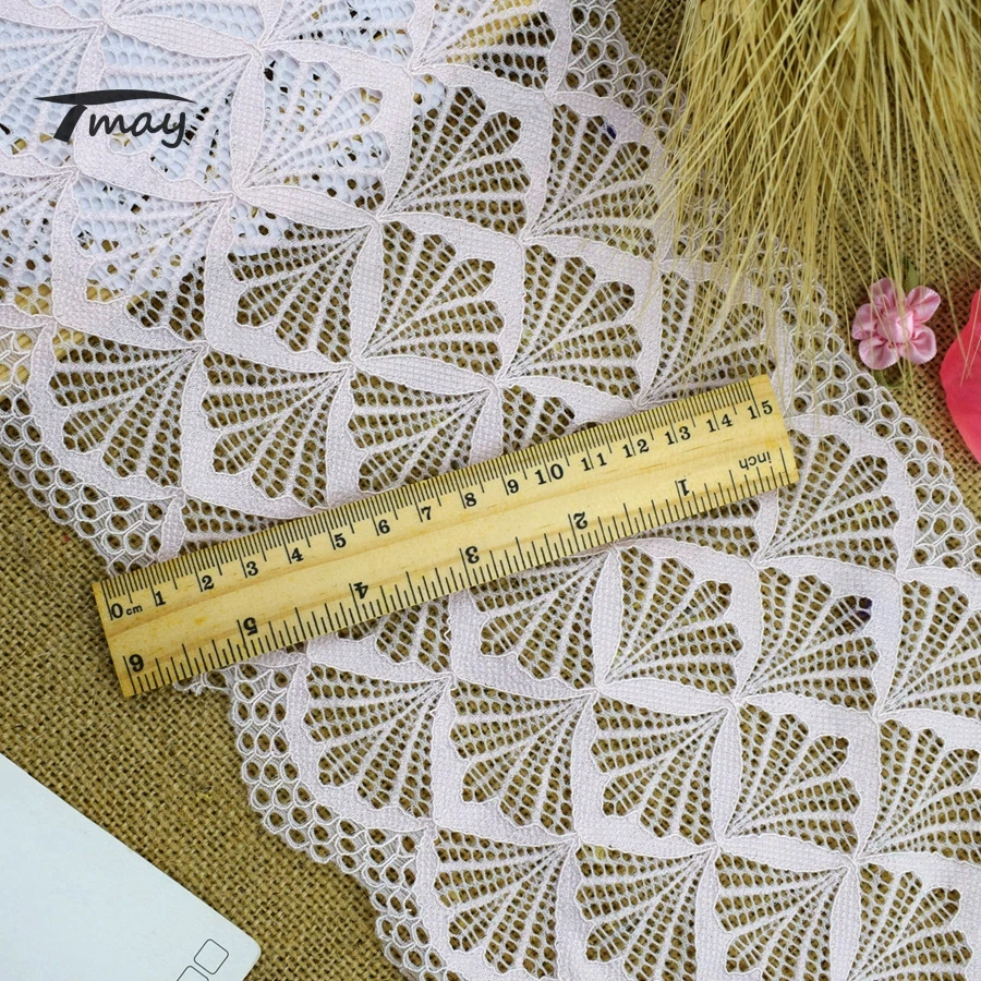 #1617 светильник розовый кружево 18 см в ширину 1 ярд растягивающееся эластичное