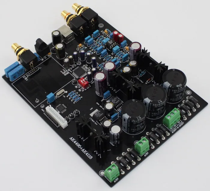 Плата декодера ЦАП AK4495SEQ + AK4118 AD827|dac xmos|xmos u8dac usb |