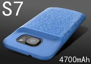 Чехол для зарядки аккумулятора S7 для samsung Galaxy S7 Edge, чехол для зарядного устройства, Силиконовый противоударный чехол для резервного питания - Цвет: S7