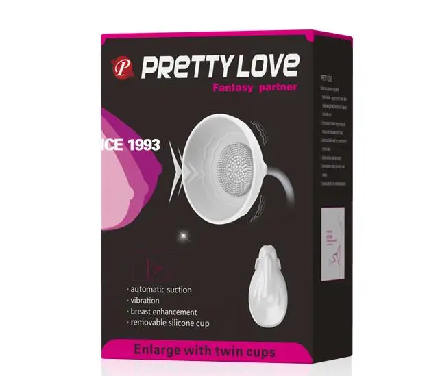 2018 Электрическая Вакуумная чашка с двумя чашечками красивый массажер для груди