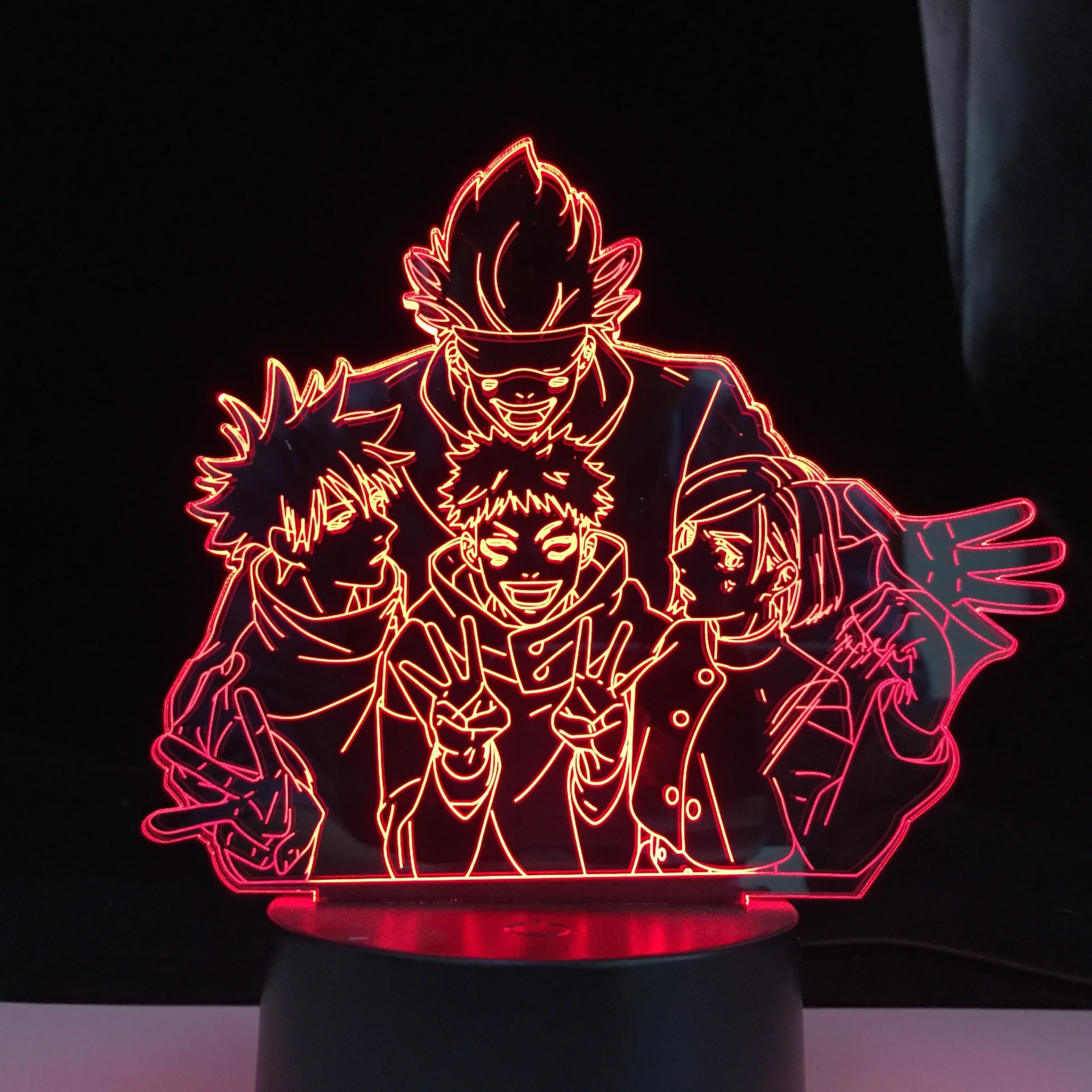 

Anime Satoru Gojo Team Light Jujutsu Kaisen Led Night Light for Birthday Gift Jujutsu Kaisen Group Satoru Gojo Lamp Dropship