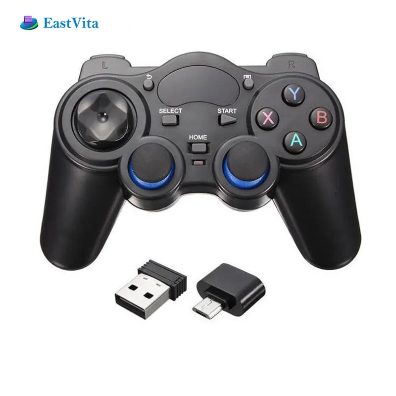 

EastVita 2.4G Hz Wireless Game Controller Gamepad Game Control Joystick with USB RF Receiver for micro USB Android TV Tablet r30