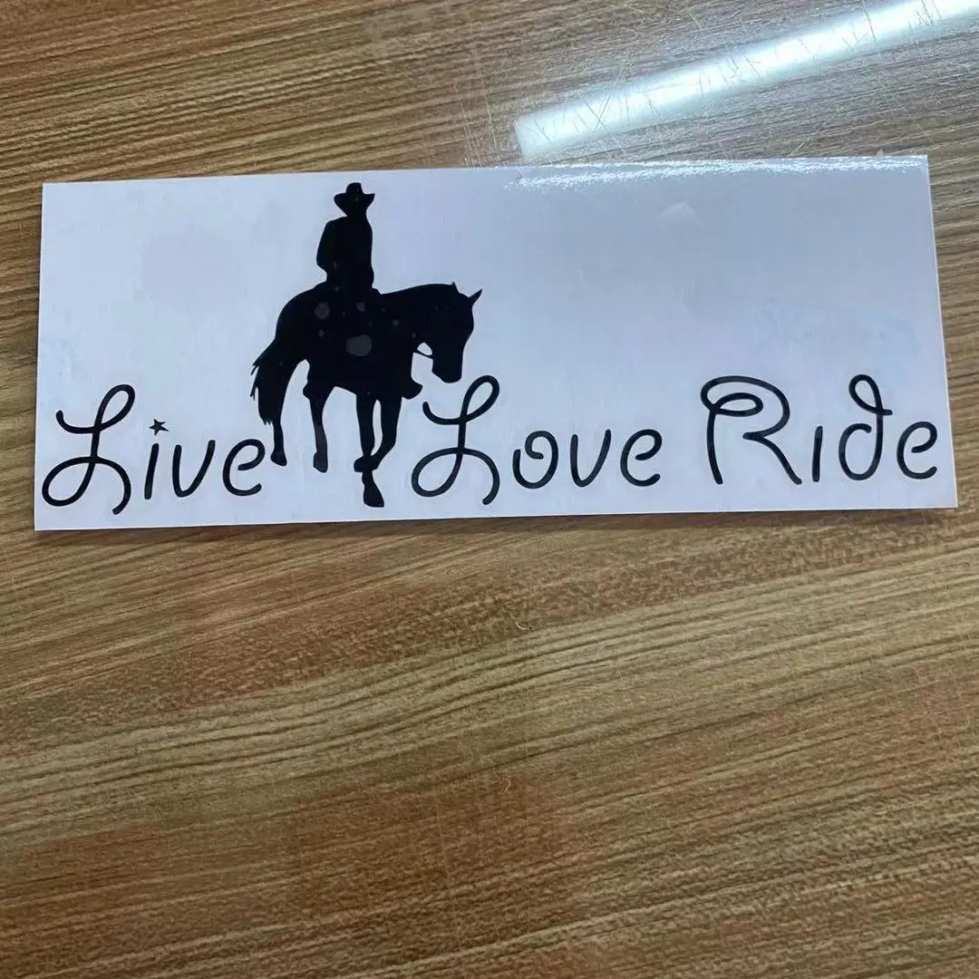 Horse Live Love ездить Jdm настенный светильник для дома окон и стекла двери автомобиля