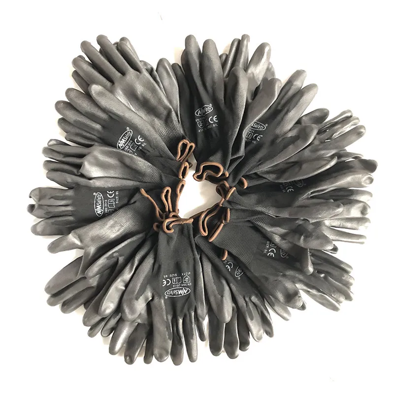 Профессиональные рабочие перчатки с пальмовым покрытием защитные из