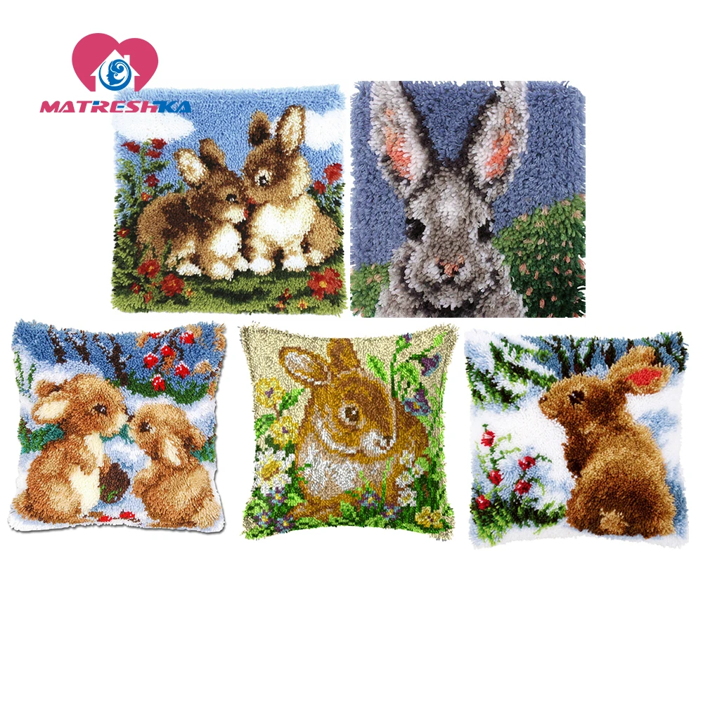 Ковер с кроликом вышивка крестиком Подушка Сделай Сам Алмазная Foamiran для