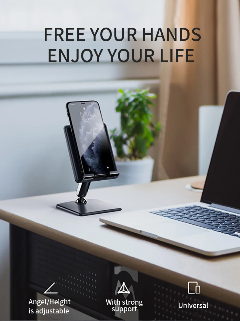 

Phone Holder for Universal Phone Tablet Adjustable Angle Stand Telescopic Rob Holder Desktop Stand For iPhone Huawei Xiaomi