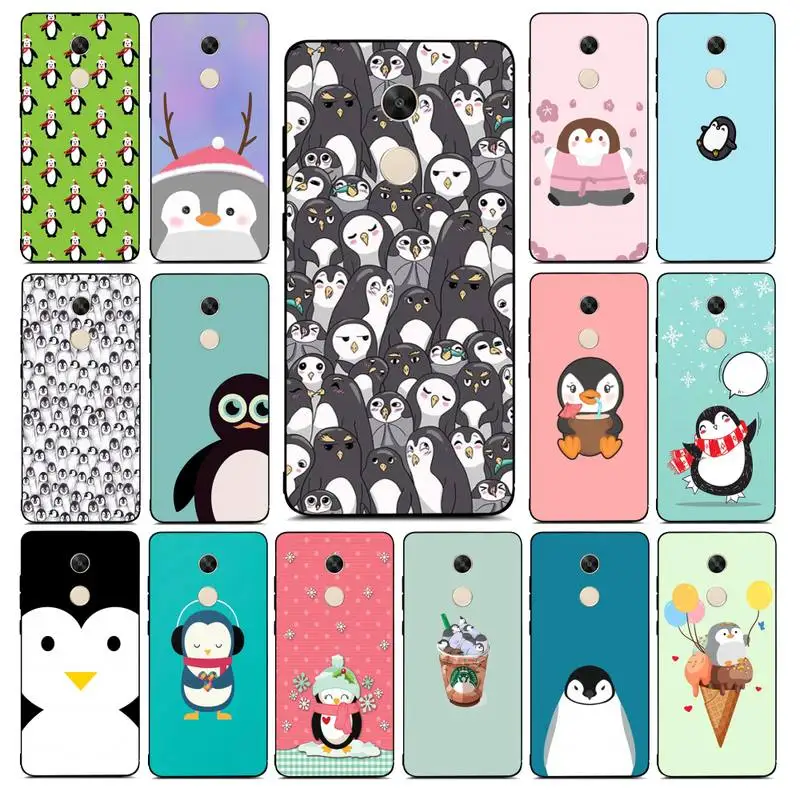 

MaiYaCa Cute Lovely Penguin Phone Case for Redmi Note 8 7 9 4 6 pro max T X 5A 3 10 lite pro