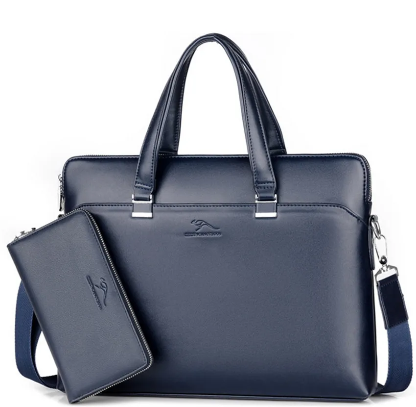 Мужской водонепроницаемый кожаный портфель для ноутбука|Мужские портфели| |