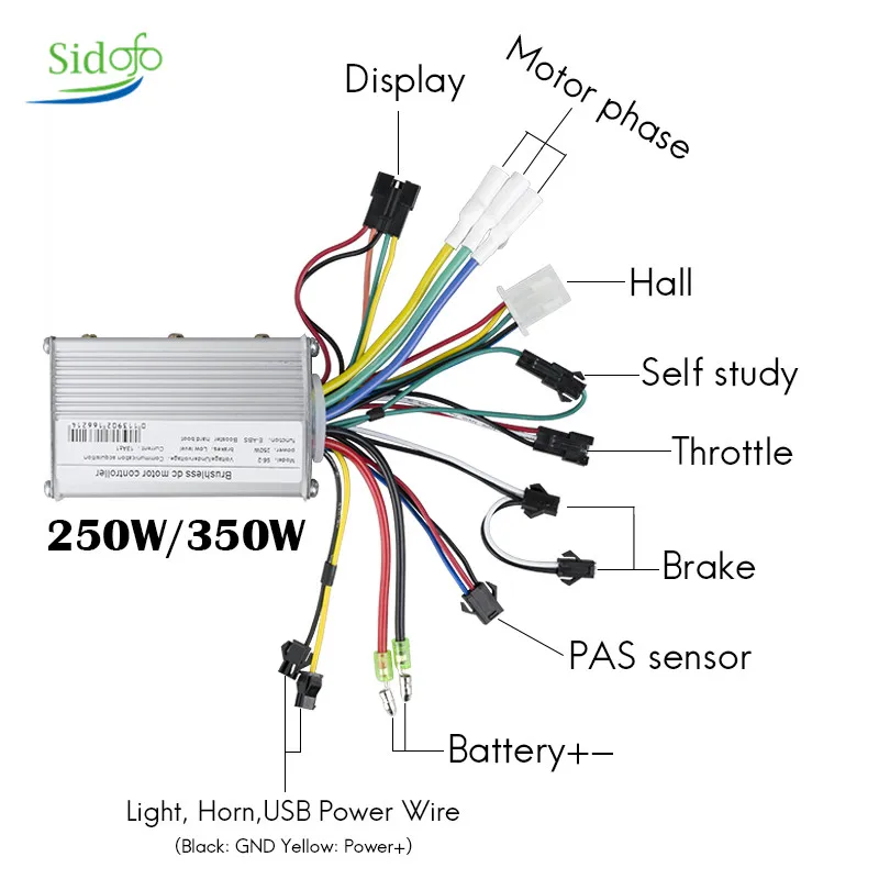 Контроллер электровелосипеда 36/48 В с ЖК-дисплеем для электрический контроллер