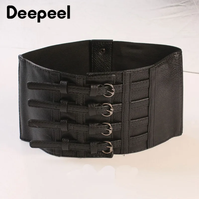 Deepeel 1 шт. 15 см * 64 четырехбортный эластичный супер широкий женский пояс простой и