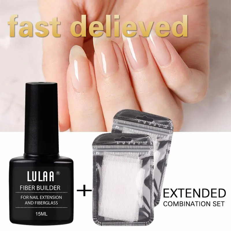 20 шт. жидкий Стекловолоконный гель для ногтей новый наращивания прочный