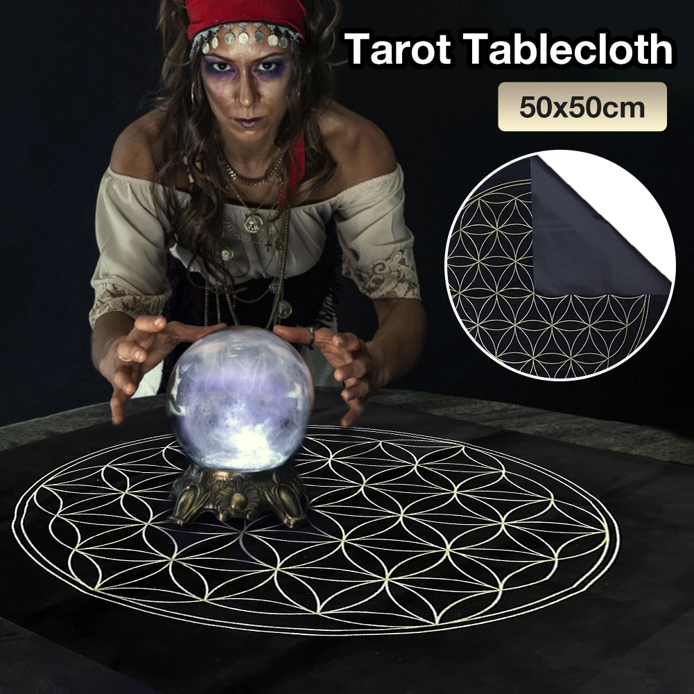 

Lightweight 12 Constellations Tarot Card Tablecloth Velvet Divination Altar Cloth Board Game Fortune Astrology Oracle Card Pad