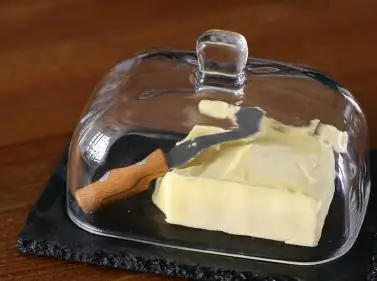 Стеклянная крышка для масла блюдо для сыра Крышка для десерта Кухонный Контейнер для фруктов и овощей mantequillera