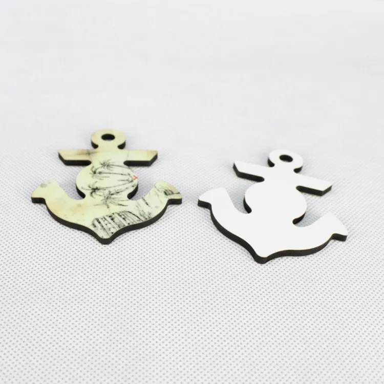 Сублимационные пустые Брелоки для ключей с двойным сердцем из МДФ брелок горячей