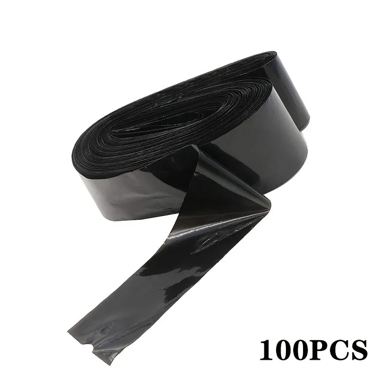 100 шт Одноразовые черные татуировки Клип шнур рукава мешки Чехлы для