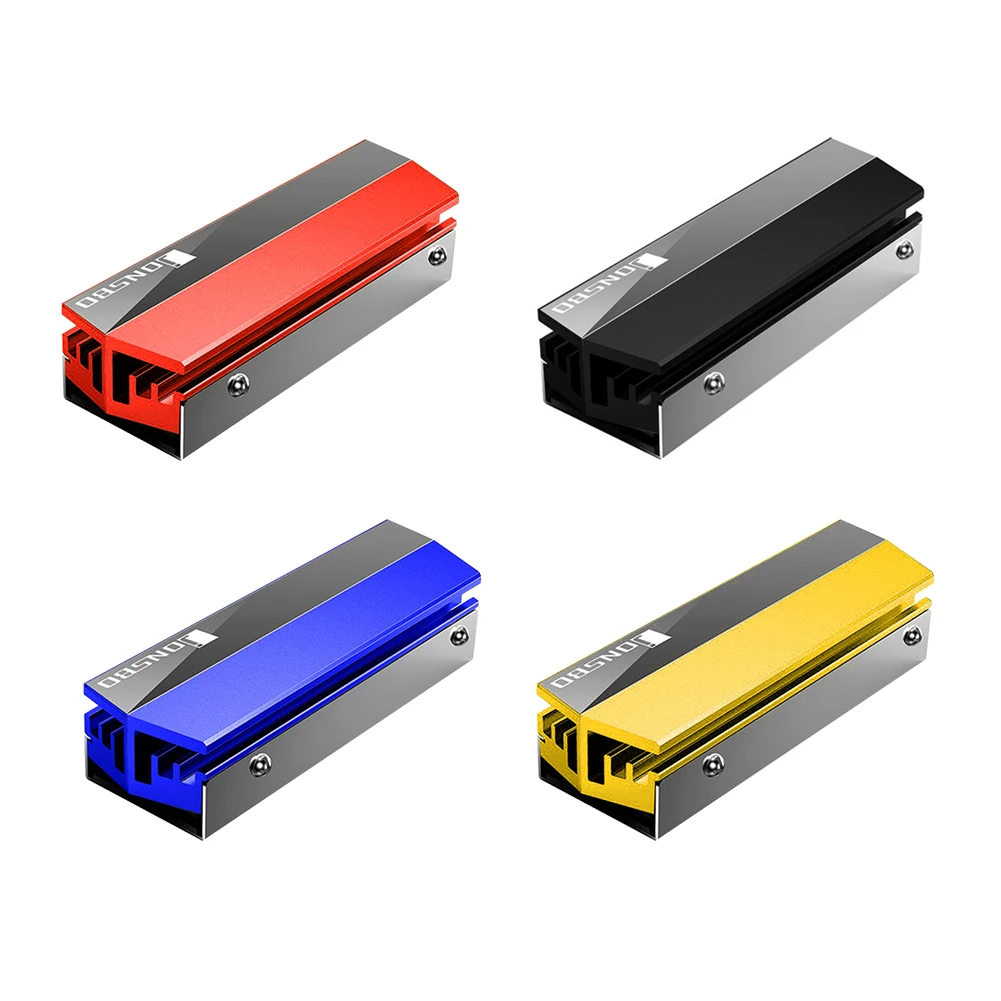 

Portable Heatsink SSD Cooler Aluminum Alloy Household Computer Safety Parts for NGFF 2280 NVMe SSD Desktop Computer