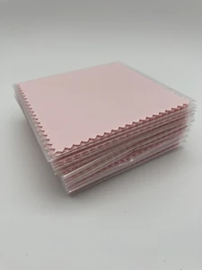 5, 10, 50 шт в наборе, 8X8CM, голубойрозовыйзеленыйсеребристый для полировки, очистки протрите тканью ювелирных изделий из полиуретана с открытыми порами сумки индивидуальная упаковка, ткань, имитирующая замшу, Материал
