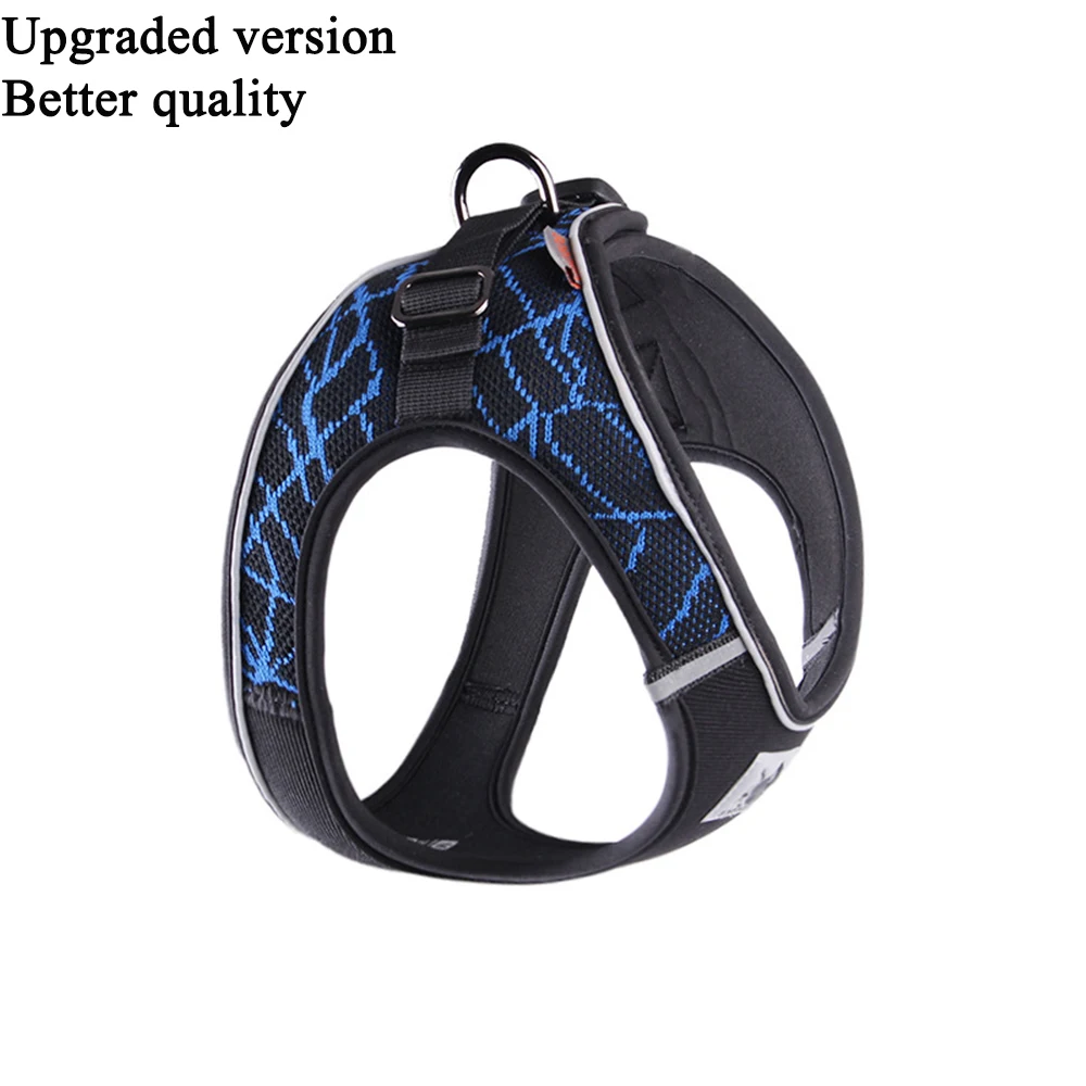 style 2 blue Поводок для собак, Спортивная веревка для домашних животных, поводок для собак на открытом воздухе, нагрудный жилет, светоотражающая структура стабильности, мягкий нагрудный жилет - Цвет: style 2 blue