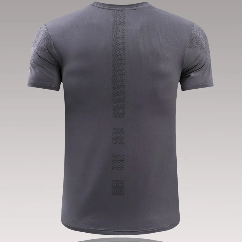 Men Jogging T Shirt Quick Dry Breathable Skinny Running Gym Soccer Male Jersey 3D Print Polyester Fibre Training Short Sleeve