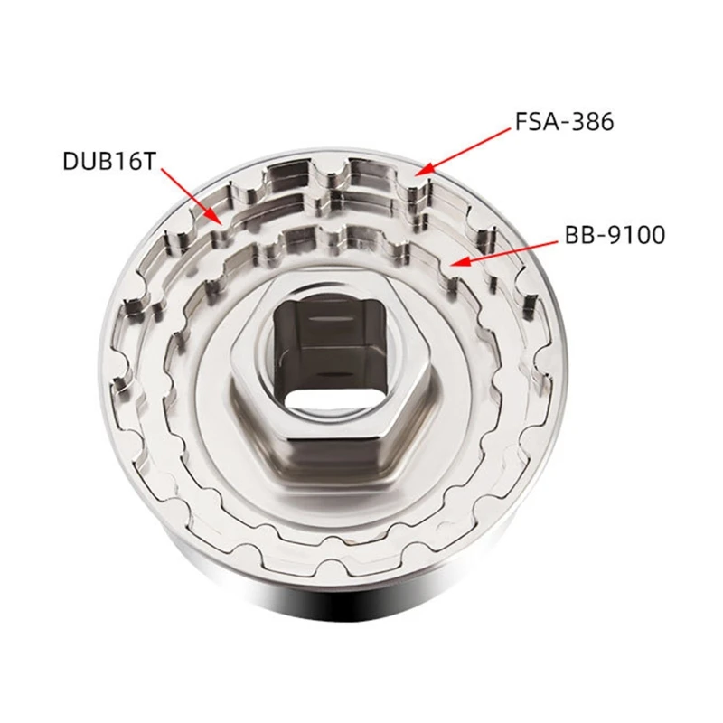 

Durable High Hardness 5 in 1 Bottom Bracket Cup Tool for 44MM R60 BB-9100 DUB16T 77HC