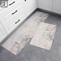 long pu leather kitchen rugs anti slip waterproof pvc floor mat bathroom mat kitchen carpet entrance doormat modern home decor