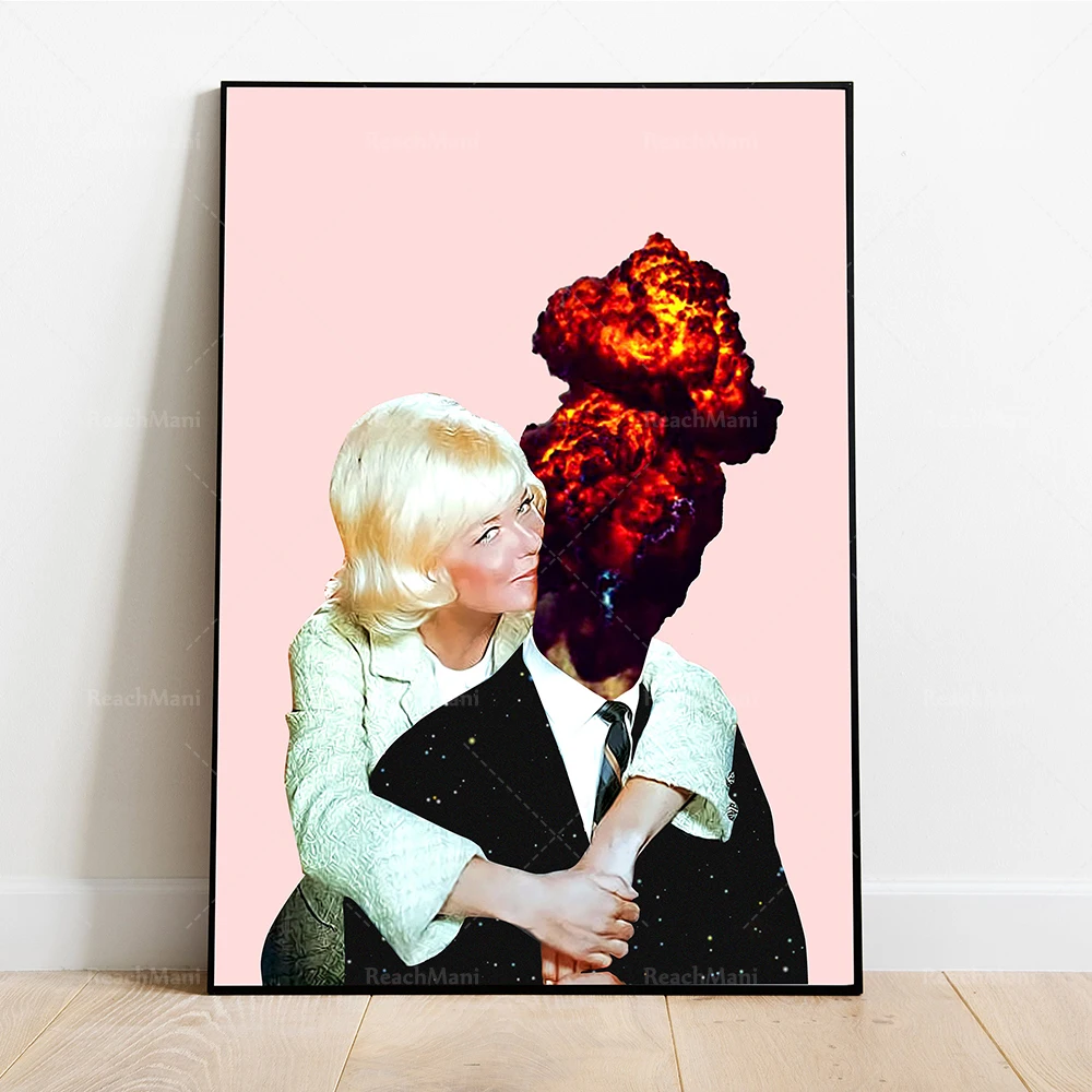 День отдыха коллаж искусства винтажный Психоделическое искусство ретро