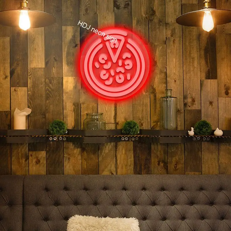 

Customize LED Neon Sign Lights Light Music for Home House Room Decor Lighting Plate Sconce Pizza Logo Indoor Design Neon Signs