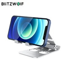 BlitzWolf BW-TS4 3 in 1 Tablet/Phone Metal Holder Portable Foldable Desktop Stand Tablet Mobile Phone Holder for Live Streaming