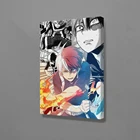 Постер для домашнего декора, Картина на холсте в скандинавском стиле, японское аниме, моя геройская академия, Тодороки, шото, настенные художественные принты для комнаты